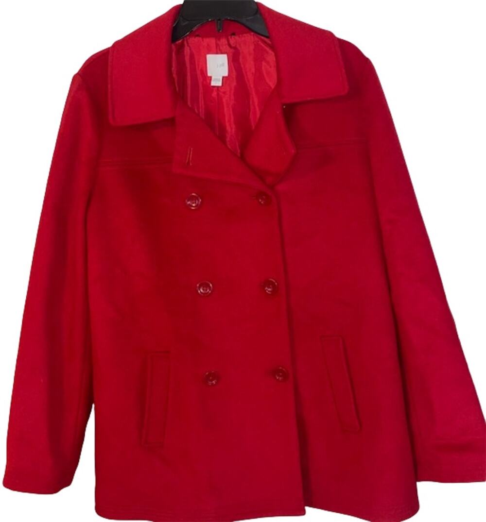 J. Jill Car Coat (Nylon and Wool blend) Sz L EUC